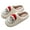 White, variant on Christmas Reindeer Slippers for Women Men Santa Deer Winter Warm Fleece Lined House Slippers
