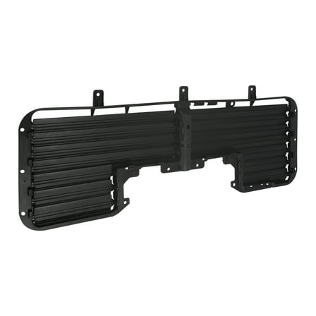 2017-2019 Chevrolet Silverado 1500, GMC Sierra 1500 Grille Shutter, OE Part Number 84363184, Black PP, Direct Replacement, Front Mount