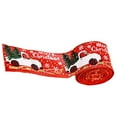thumbnail image 3 of stanreset 3PCS 5M Christmas Tree Ribbon Faux Burlap/linen Ribbon Wired For Home Decor Red 1Set, 3 of 6