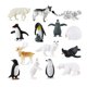 thumbnail image 1 of Oukeyi 14 Piezas Figuras de Animales Polares Realistas Juguete Mini Animales Árticos Juego de Juguetes 1-2 Pulgadas Plástico Tundra Ártica Ciervo Juguete Animal Pequeño Oso Blanco Zorro Ártico Niños D, 1 of 5