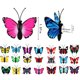 thumbnail image 2 of 30 piezas creativas coloridas mariposas decoración de pared uñas en forma de H dibujos animados lindos calcomanías de Metal PVC, 2 of 5
