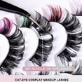 thumbnail image 4 of RAGUPEL 7 Pairs Lash Clusters 3D Thick Colorful Cat Eye Eyelashes Natural Simulation Lash Extension Kit for Parties and Special Occasions of 4 Styles, 4 of 6