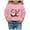 Pink, variant on Boys and Girl Christmas Snowflake Hoodie Winter Warm Xmas Print Pullover Sweatshirts