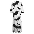 thumbnail image 5 of Mingw Plus Size Halloween Dress Graphic Flowy Lightweight Madi Dresses Party Clothes, 5 of 5
