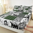 thumbnail image 3 of jejeloiu Camper Car Rv Bed Sheets,Wild Bear Deer King Sheets,Old Barn Door Sheet Set For Men Women,Luxury Bedroom Decor,4 Pieces, 3 of 7