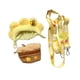 thumbnail image 5 of Bolsa de ropa de muñeca de felpa Hugo para niña con decoración de moda y Bolso de flores amarillas, 5 of 10
