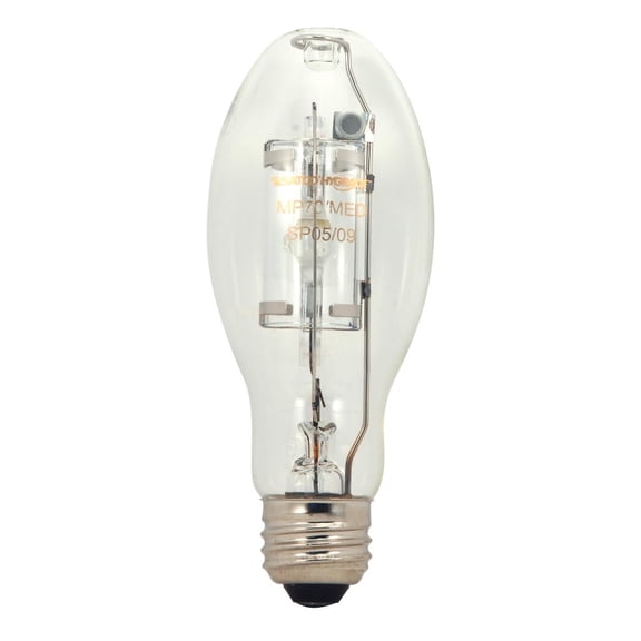 Satco Metal Halide HID Bulb 70W Medium Base ED17 Clear 4000K 65 CRI