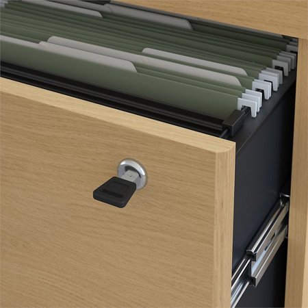 Series C 2 Drawer Lateral File Cabinet In Light Oak Engineered Wood Walmart Canada