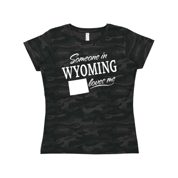 Inktastic Someone in Wyoming Loves Me Women's T-Shirt