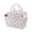 Beige Plum blossom, variant on Lunch Bag for Women and Men Checkered,Insulated Lunch Box Cute Corduroy,Reusable Womens Lunch Cooler for Work Beach Meal,Black and White