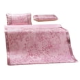thumbnail image 2 of Toystoory Colchoneta plegable de seda helada para dormir, colchoneta de verano para dormir, 3 uds. Juegos de cama rosa 1.5x1.98m, 2 of 6