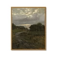 thumbnail image 3 of Drsoum Vintage Village Pathway Wall Art 11x14in Natural Framed Rustic Retro Countryside Landscape Prints Farmhouse Classic Decorations for Dining Room Home Office, 3 of 6