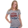 thumbnail image 3 of Gaming Makes Me Happy Womens Slim Fit Graphic Tee Brisco Brands M, 3 of 5