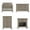 Crescent Gray, variant on Child Craft Denman Crib, Dresser, Chest & Nightstand Nursery Set, 4-in-1 Convertible Crib, Midnight Gray, 4-Piece