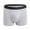 1pc Gray, variant on Men's Underwear , 4PC Men's Underwear Large Size Fatty Men's Underpants Extra Long Sport Solid Color