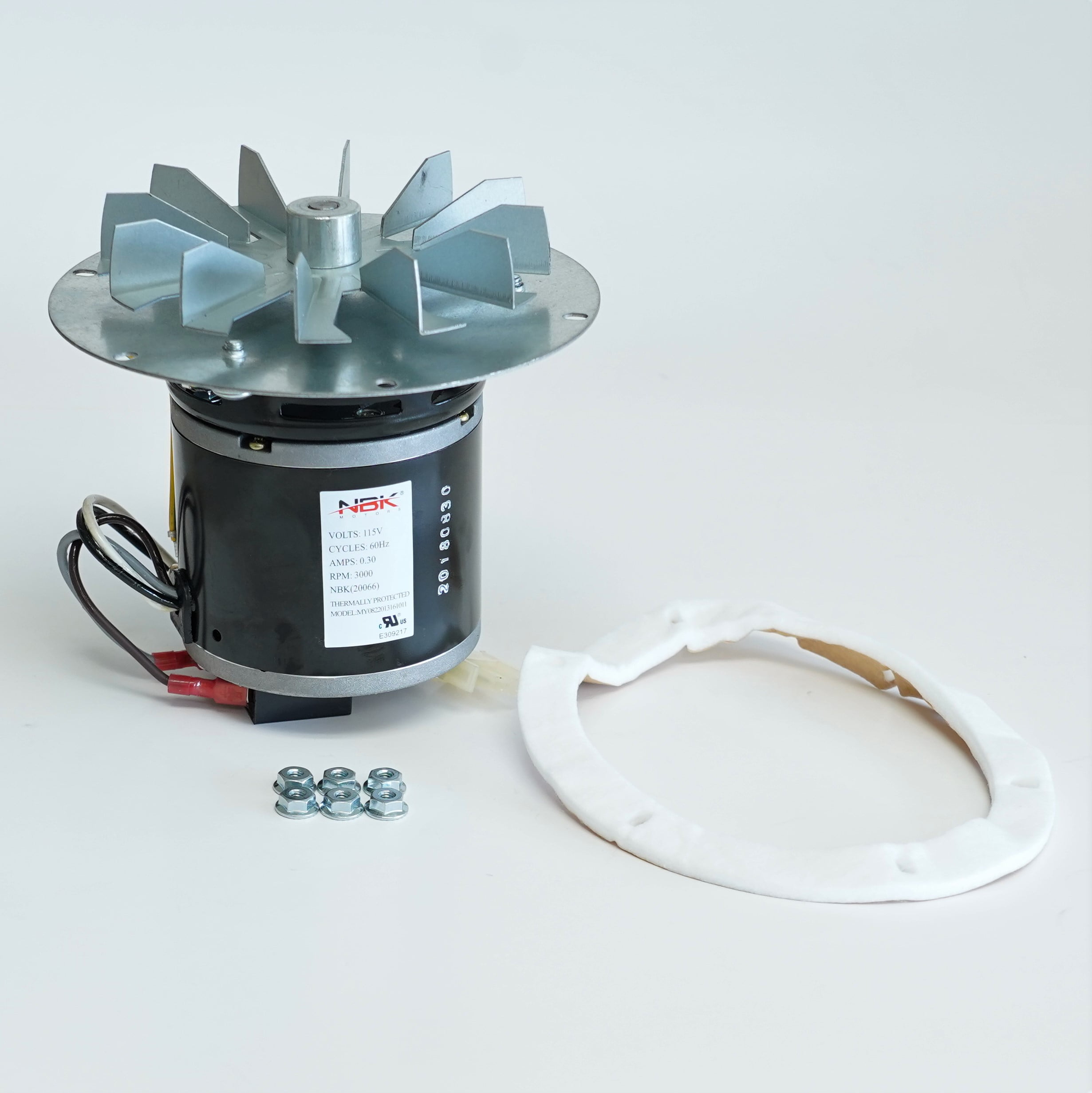 Pellet Stove Blower Motor 115V 1/60 HP 3000 RPM Replacement for