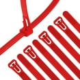thumbnail image 1 of czcpp-100PCS 16 inch Releasable Cable Zip Ties Adjustable Wire Cable Ties, Reusable Zip Ties Tie Straps For Multi-Purpose Use Indoor And Outdoor Plastic Tie Wire (Red), 1 of 4