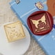 thumbnail image 1 of Cabeza De Sello Serie de dibujos animados de gato de lectura cabeza de sello de sellado cobre redondo para decoración de manualidades Wdftyju Libre de BPA, 1 of 5