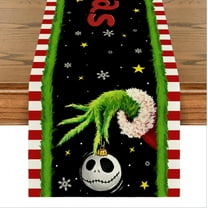 Christmas Table Runner Christmas Table Cover Christmas Decor Jack and Sally Decor New Year Xmas Decor Christmas Decorations for Party