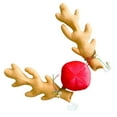 thumbnail image 4 of Homoyoyo Christmas Car Ornament with Reindeer Antlers and Nose, Festive Holiday Decor for Vehicles and Home, 4 of 6