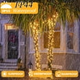 thumbnail image 6 of HIDAWN Christmas String Lights Indoor Outdoor, 200 LED 75.5FT Connectable Waterproof, 8 Modes with Memory Function,Twinkle Fairy Lights Plug in Clear Wire, Warm White, 6 of 9