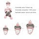 thumbnail image 3 of Conjunto de bufanda y gorro de punto para perros y gatos de invierno, disfraz de cachorro, calentadores, 3 of 8