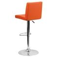 thumbnail image 4 of Flash Furniture Bar Stool with Adjustable Height & Swivel, Orange, Set of 2, 4 of 6