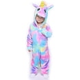 thumbnail image 1 of Colorido Unicornio Pijama Pijama Animal Disfraz Halloween Cosplay Unisex Regalos de Navida EASUIT EASUIT, 1 of 2