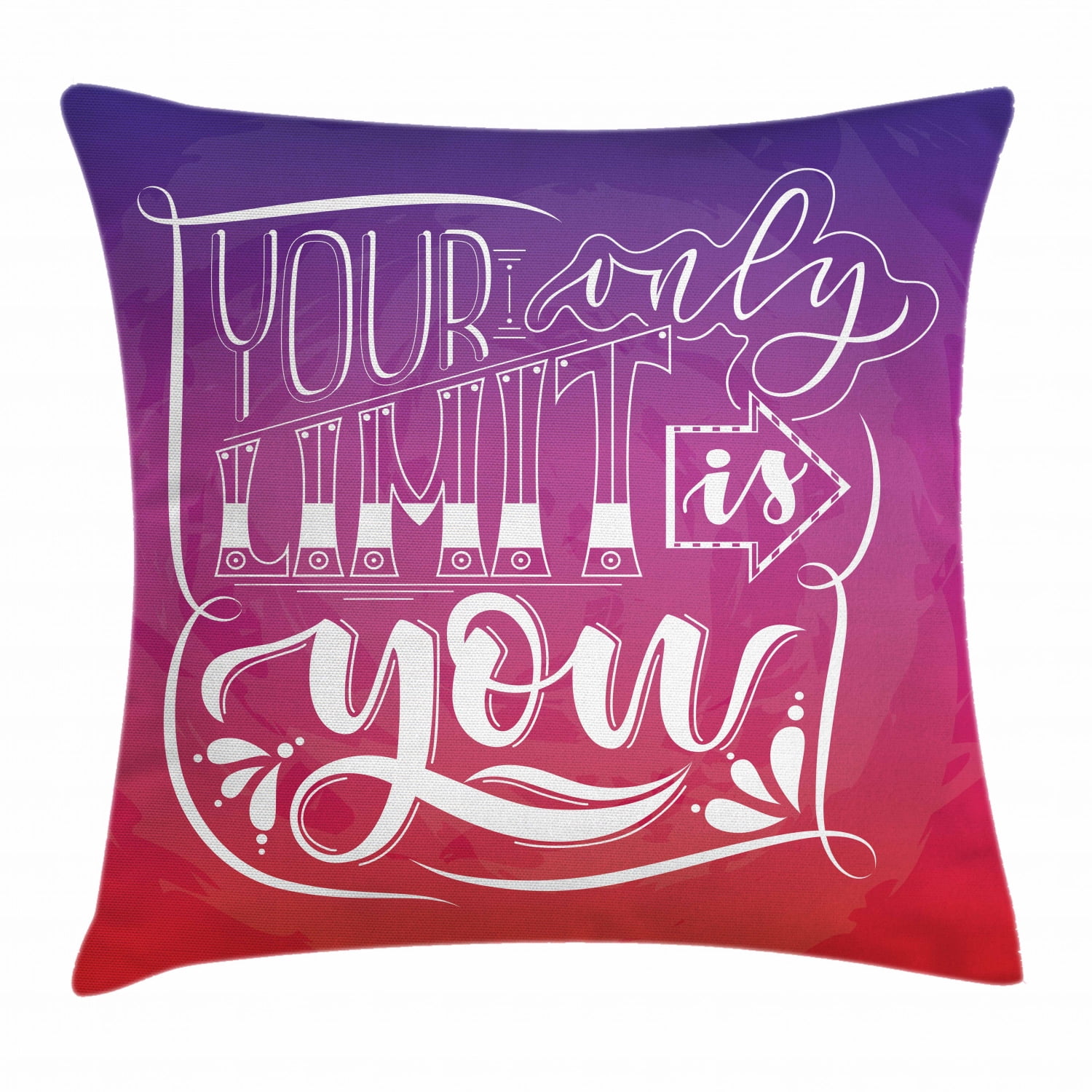 Multicolor 18x18 Girls Have No Limits Inspirational Throw Pillow Multicolor 18x18 Girls Have No Limits Inspirational Throw Pillow