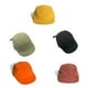 thumbnail image 3 of Qarigey Gorra de béisbol lisa con visera corta con paneles Gorra de béisbol lisa corta con para papá Sombrero Sombreros Amarillo, 3 of 6