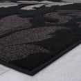 thumbnail image 5 of Black Allstar Brown Floral Design Modern Geometric Area Rug (3' 9" x 5' 1"), 5 of 7