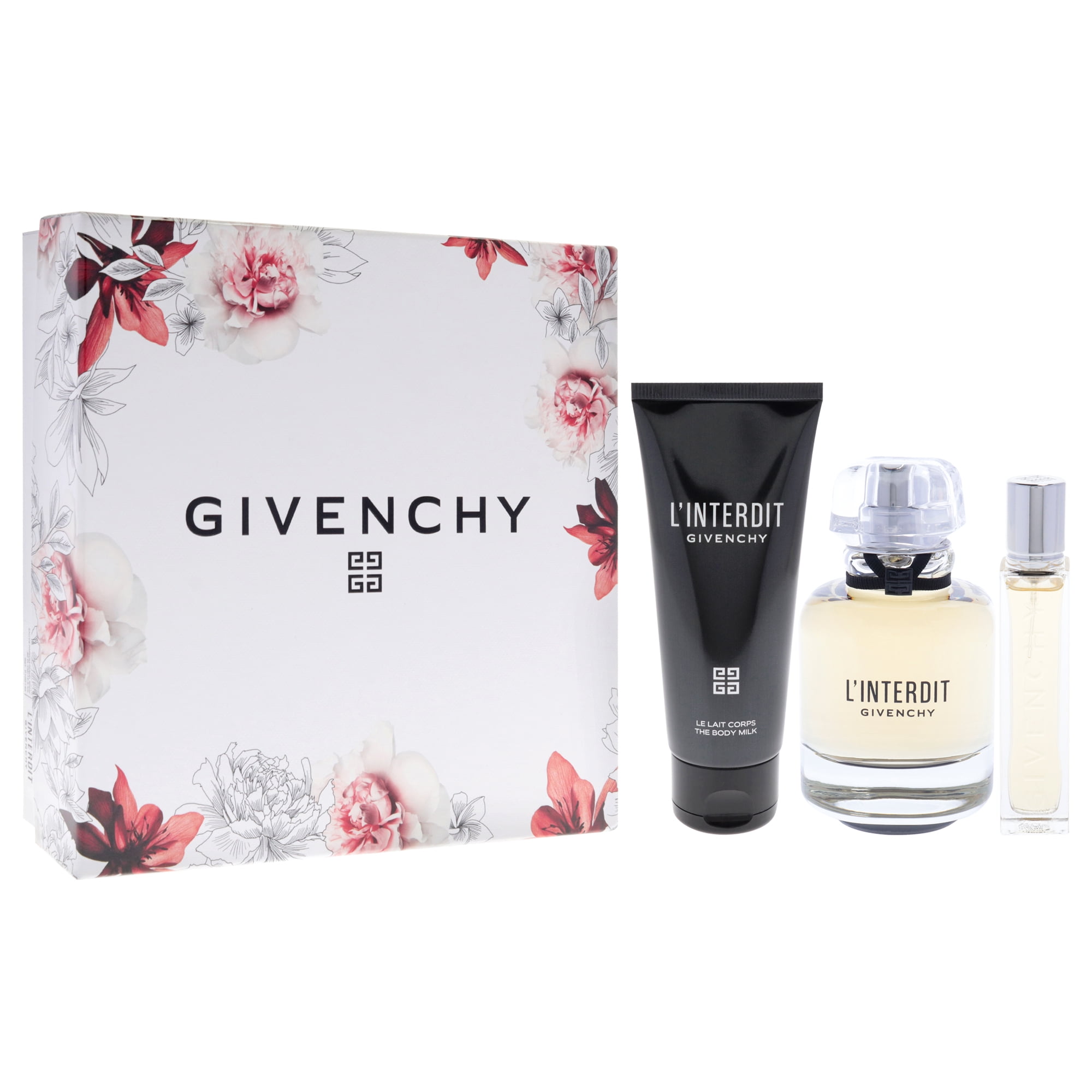 Givenchy LInterdit , 3 Pc Gift Set 2.7oz EDP Spray, 0.42oz EDP