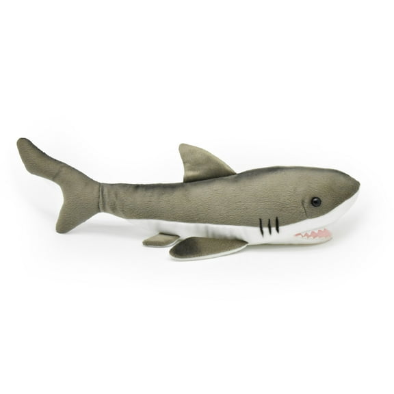 Great White Shark Plush Toy, Realistic Stuffed Animal, Fish,  Lifelike, Stuffed Shark, Soft, Toy, Educational, Kids, Gift        17"      F2421 BB55