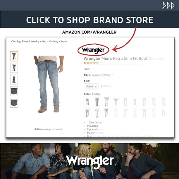 Wrangler cowboy cut jeans at cheap walmart