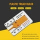 thumbnail image 4 of Tyre Depth Gauge, Tread Depth Gauge for Tyres, 020 mm Plastic Tyre Tread Depth Gauge, Depth Gauge for Car, Motorcycle, Van, SUV, Truck, Wheel Yellow, 4 of 5