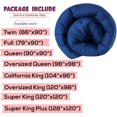 thumbnail image 5 of 100% Cotton All-Season Comforter - Box Stitched Comforter - Bedding with Corner Tabs Machine Washable Lightweight Color Royal Blue Solid Pattern Size California King (104"x96"), 5 of 5