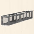 thumbnail image 3 of PawHut 98" Cat Tunnel Outdoor with Combinable Design, Doors, Dark Grey, 3 of 10