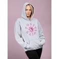 thumbnail image 2 of Positivity With Groovy Flower Hoodie Women -Image by Shutterstock, Female 5X-Large, 2 of 4