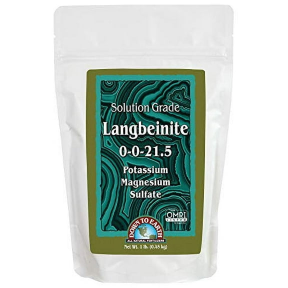 Down to Earth OMRI Organic Solution Grade Langbeinite 0-0-21.5, 1 lb