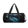 thumbnail image 2 of Haiem Ocean Turtle Pattern Gym Bag for Women Men, Waterproof Travel Duffel Bags, Personal Item Travel Bag Weekender Bag with Shoes Compartment & Wet Pocket, 2 of 8
