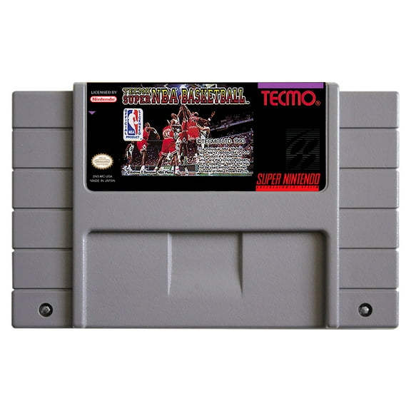 SNES Games Cartridge Tecmo Super NBA Basketball