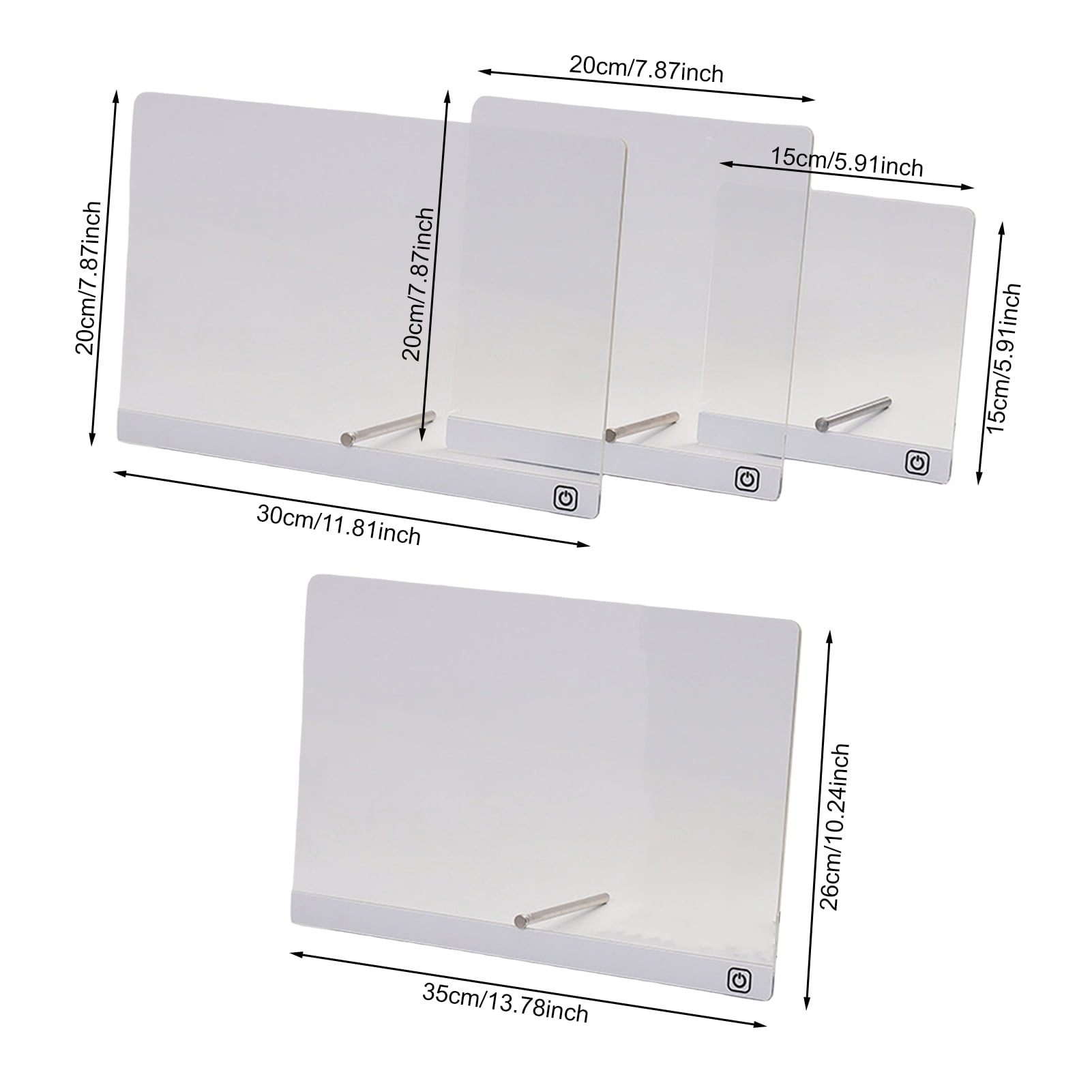 Sylvtty LED Note Board Rechargeable Acrylic Memo Pad Erasable Glowing Message Board To-do List Board Reusable Weekly Planner