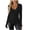 #0216-Black, variant on Women's Classic V Neck Long Sleeve Top Soft Breathable Fabric Relaxed Fit Everyday Versatile Styling Casual Blouse T Shirt for Daily Wear Office Outings