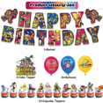 thumbnail image 2 of 30 Pcs For Splatoon 3 Theme Birthday Party Decoration Set - Includes Happy Birthday Banner, Cupcake Toppers, and Balloons for Kids’ Celebrations, 2 of 4
