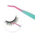 thumbnail image 4 of Unique Bargains 1 Pc Comb Eyelashes Tweezers for Bathroom Gradient Pink Blue Stainless Steel, 4 of 6