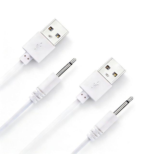 Cable de carga Densleonis de 2,5 mm USB a DC, paquete de 2