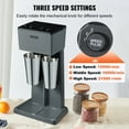 thumbnail image 2 of High-Power Dual Spindle Milkshake Maker, 2x375W Motors, 3-Speed Control, Includes 2 (820ml) Stainless Steel Mixing Cups, Perfect for Shops, 2 of 7