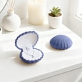 thumbnail image 7 of Velvet Seashell Box Organizer for Rings Necklaces Small Display Case with Compartments, 7 of 7