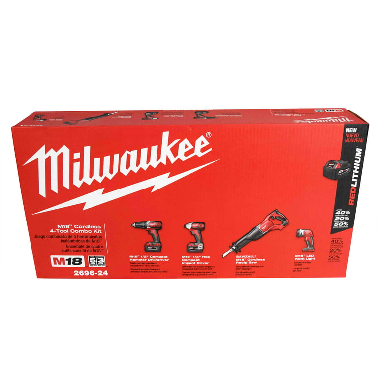 Milwaukee M18 18V Lithium-Ion Cordless Combo Tool Kit (9-Tool