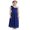 Dark Blue, variant on YiZYiF Girls One Shoulder Strap Flowers Wedding Birthday Party Dress Princess Prom Gown